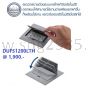เต้ารับฝังพื้นเหลี่ยม Aluminum Diecast 3 ช่องแบบไม่มีอุปกรณ์ ผิวสีเงิน